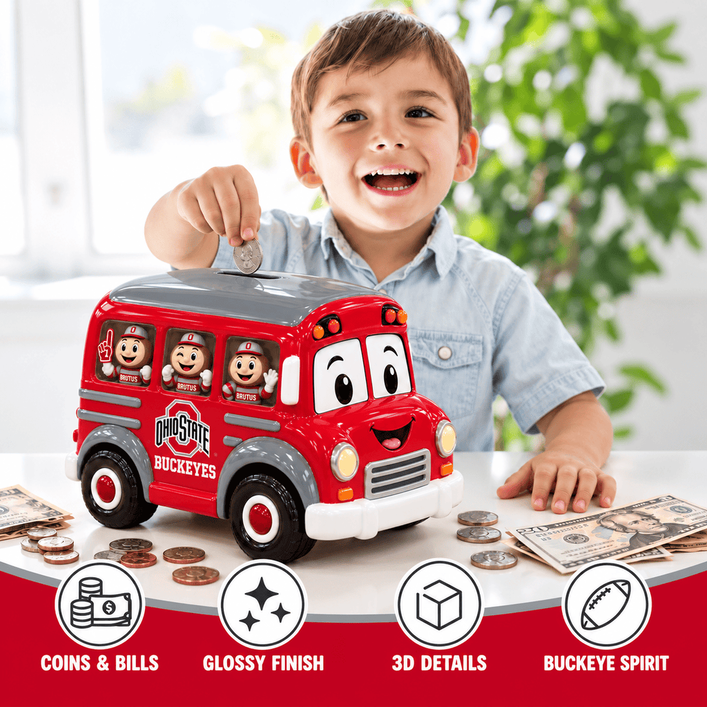 OSB School Bus Piggy Bank DNBN
