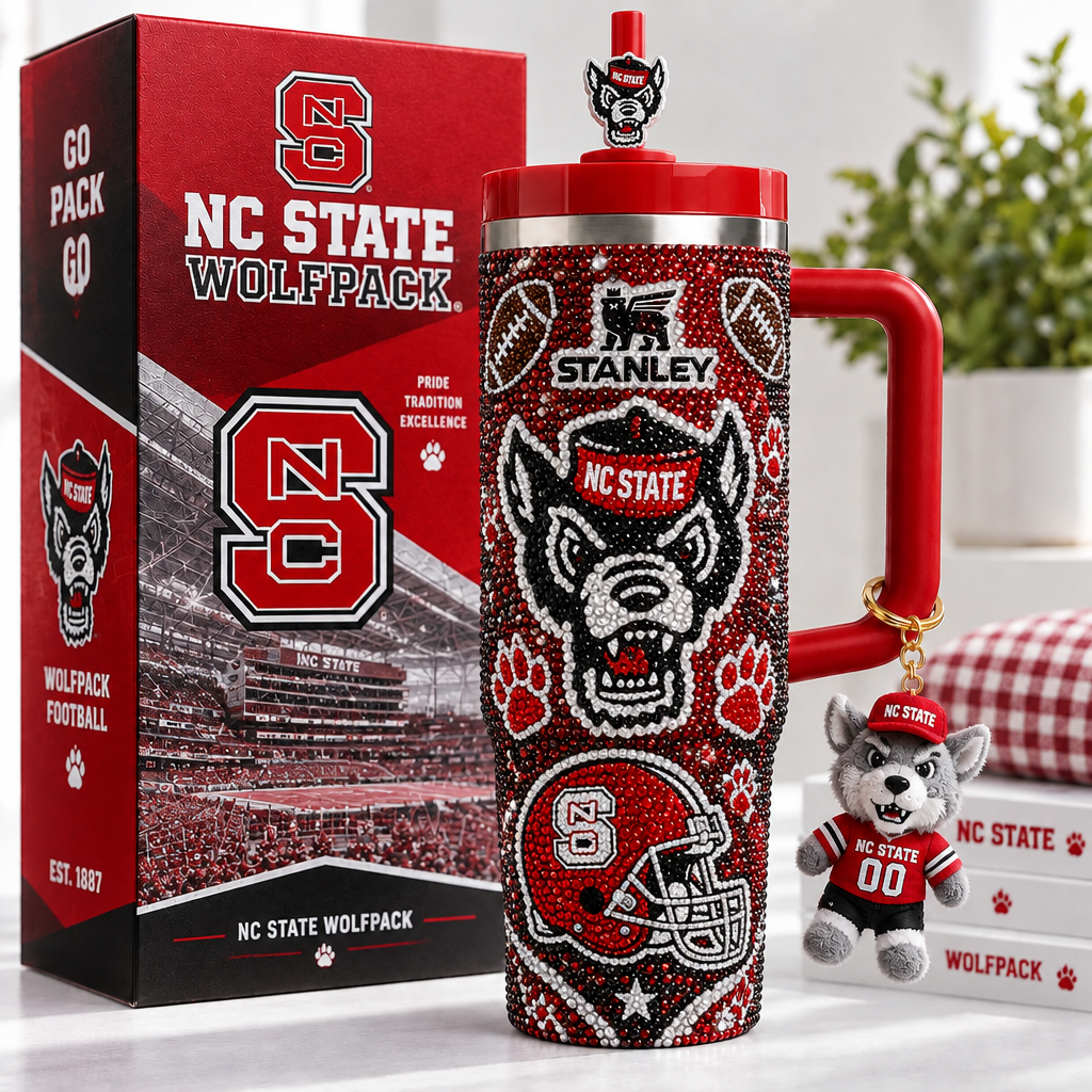 Nc State Wolfpack 40oz Tumbler With Handle TTNL