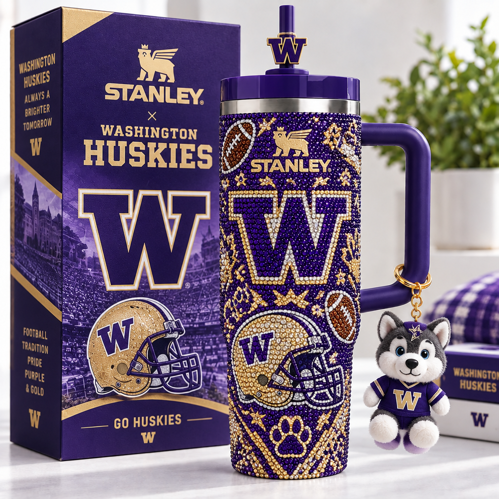 Washington Huskies 40oz Tumbler With Handle TTNL