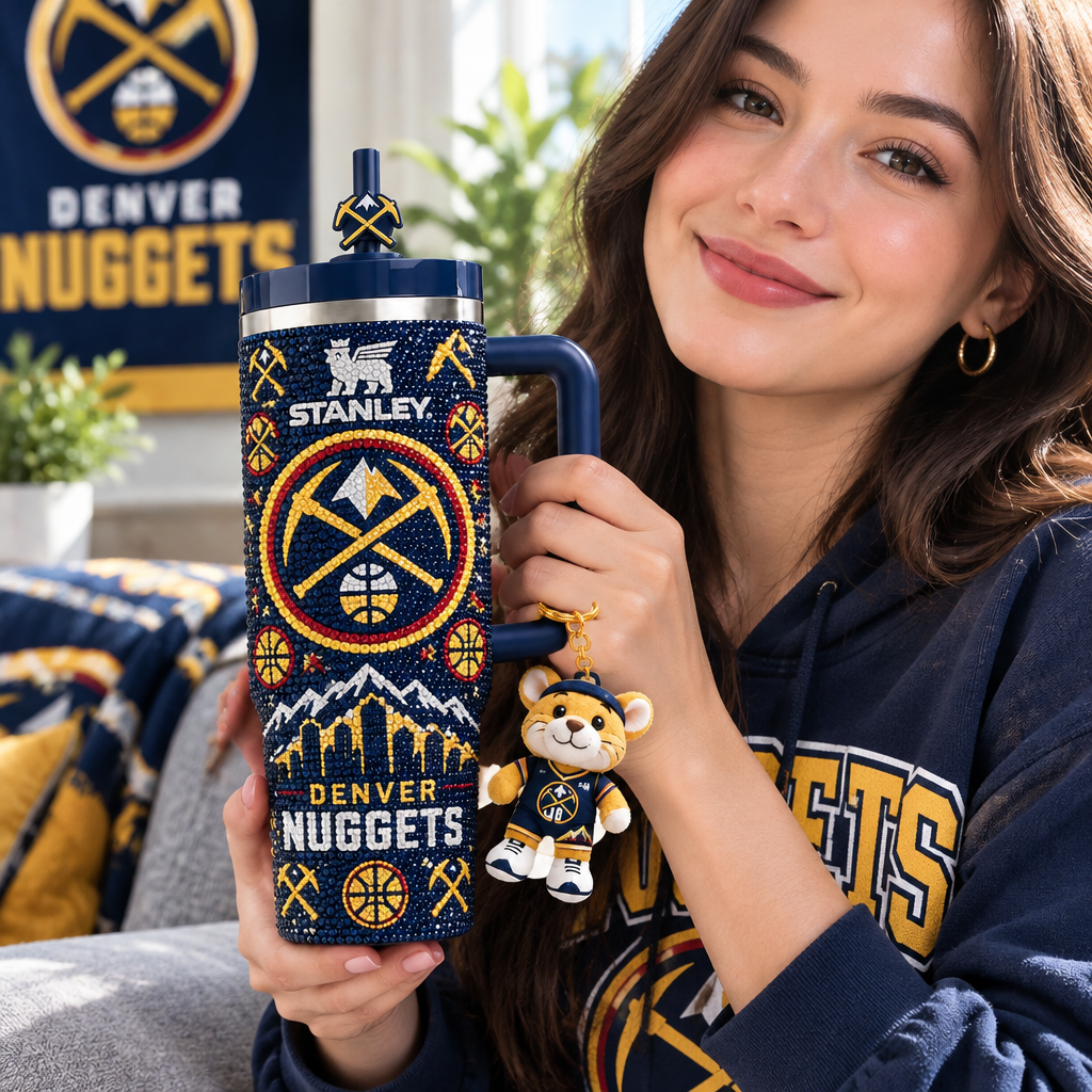 Denver Nuggets 40oz Tumbler With Handle TTNL