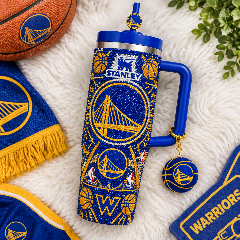 Golden State Warriors 40oz Tumbler With Handle TTNL