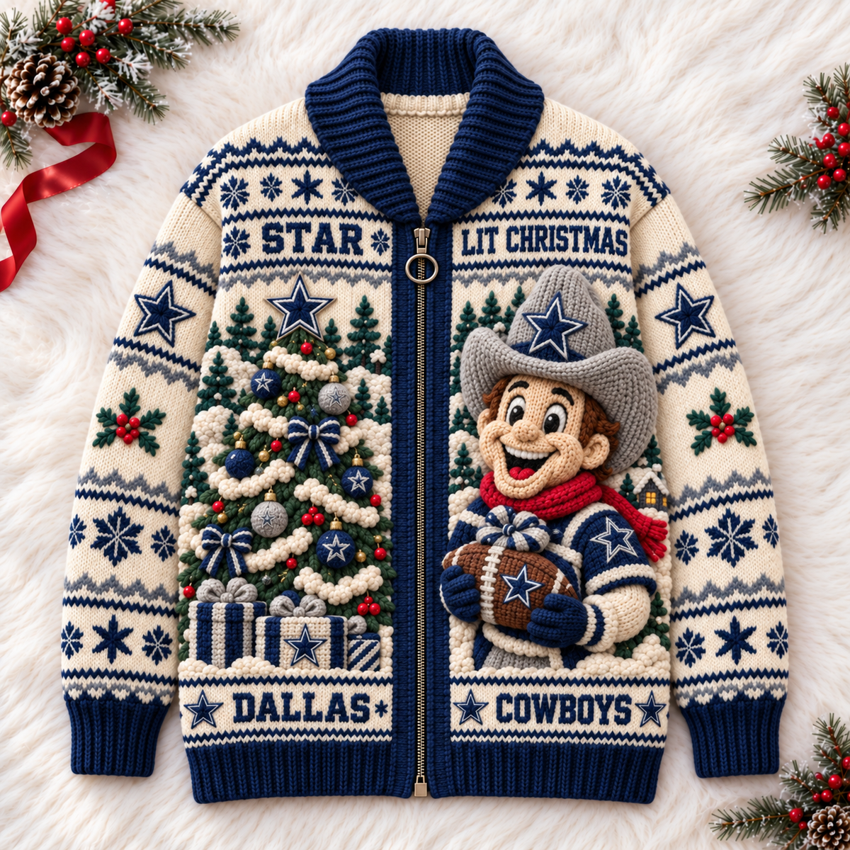DLCB WOOL ZIP CARDIGAN NPL