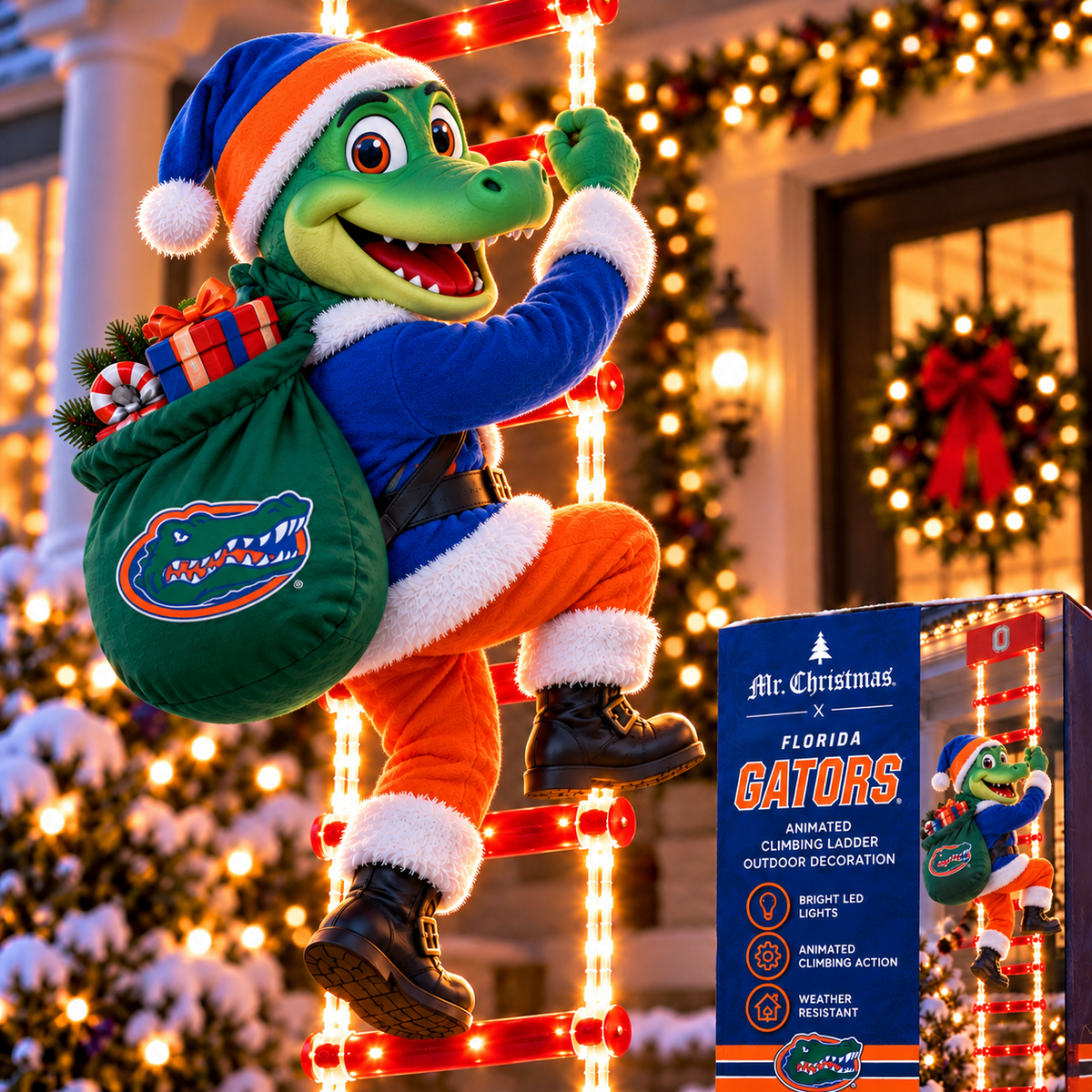 FGT Animated Climbing Ladder Christmas Decoration BMD