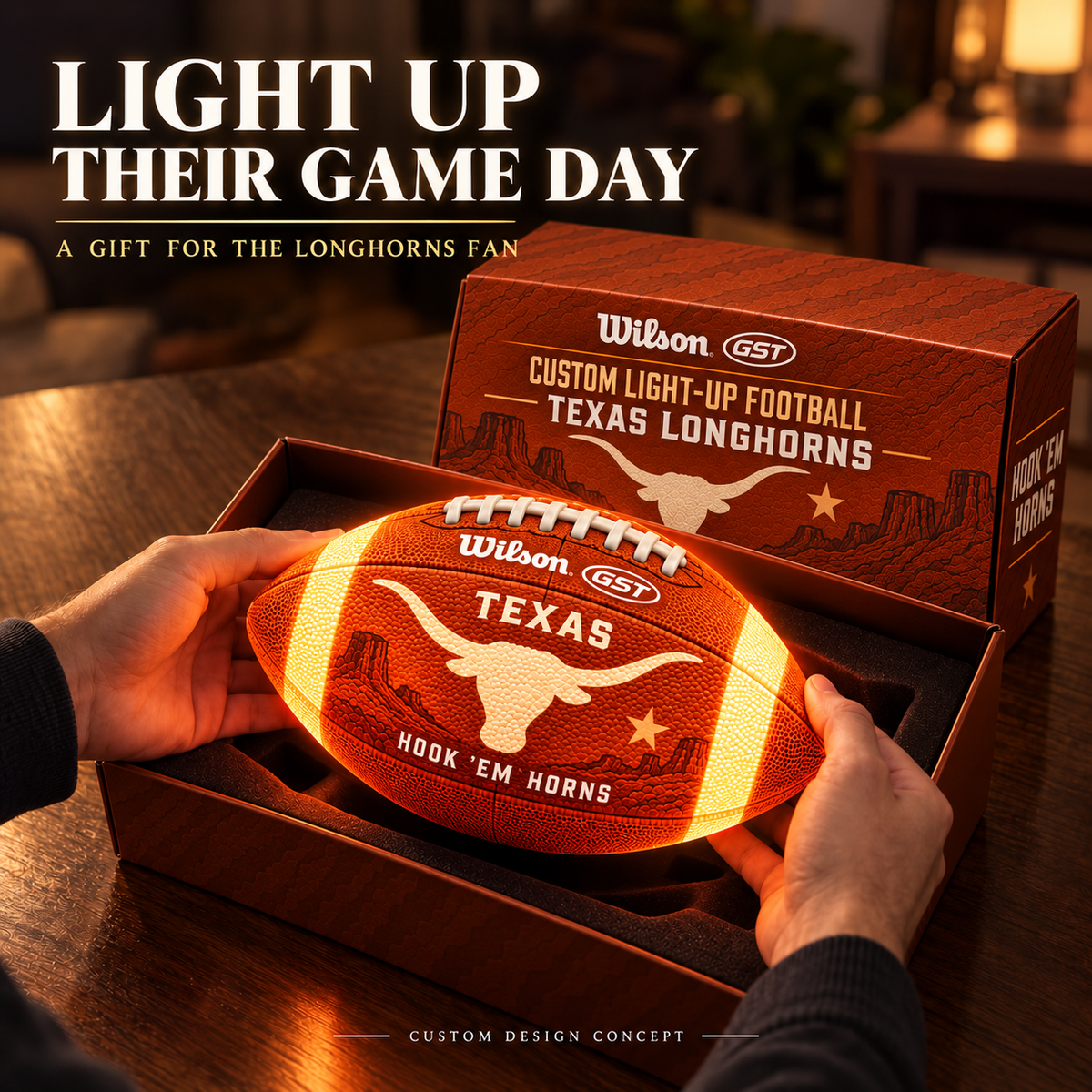 TLH Premium Light-Up Football NHVH