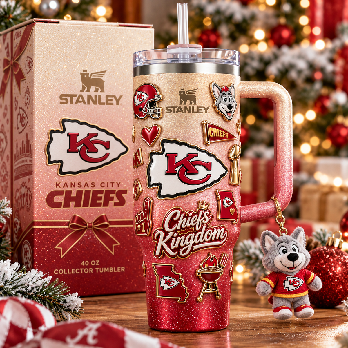KCC 40oz 3D Embossed Glitter Tumbler Collector Edition TTNL