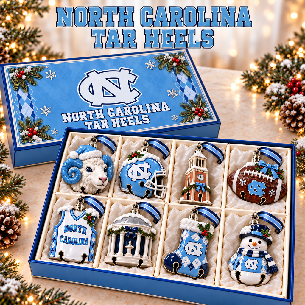 Premium UNC Christmas Bell Ornament TTMH