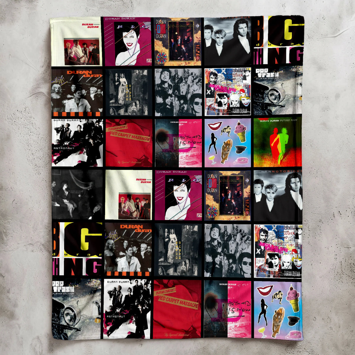 DRDR Albums Collage Sherpa Blanket DNBN