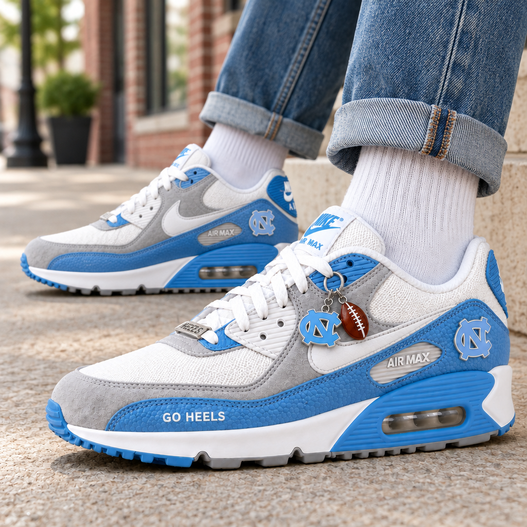North Carolina Tar Heels Premium Low-Top Sneakers