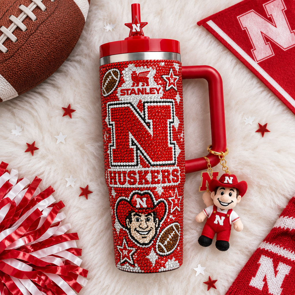 Nebraska Cornhuskers 40oz Tumbler With Handle TTNL