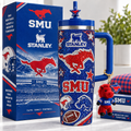 SMU Mustangs 40oz Tumbler With Handle TTNL