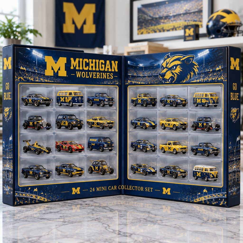 Michigan Wolverines Premium Mini Car Advent Calendar