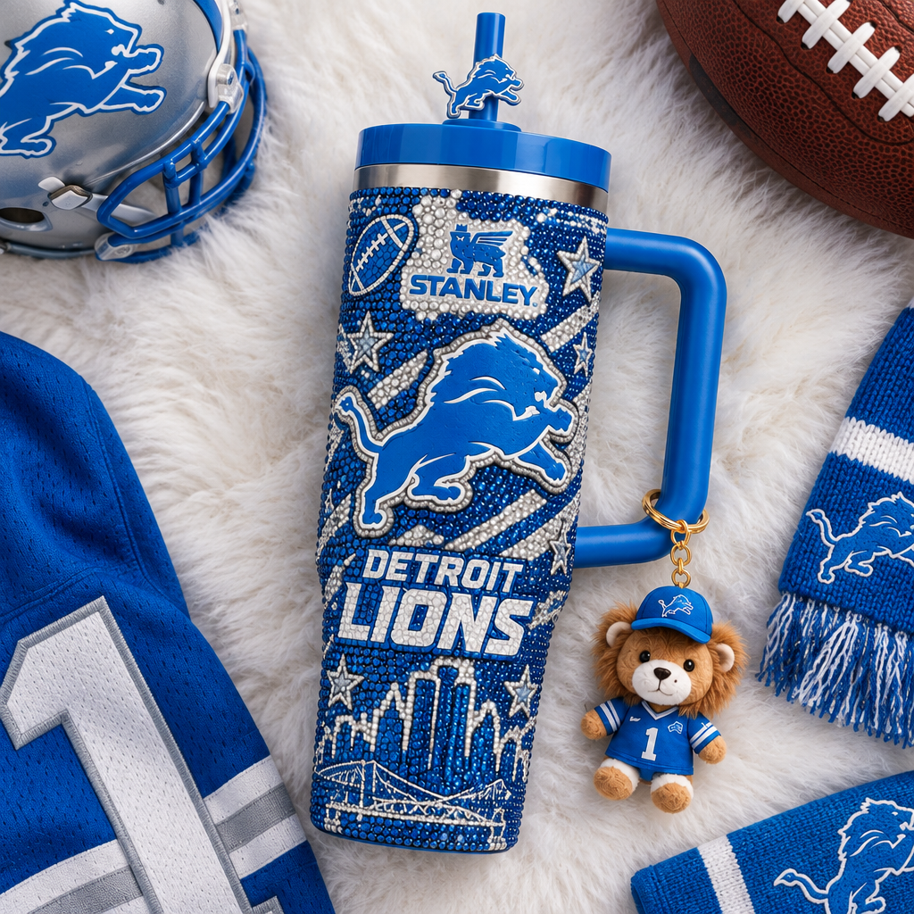 Detroit Lions 40oz Tumbler With Handle TTNL