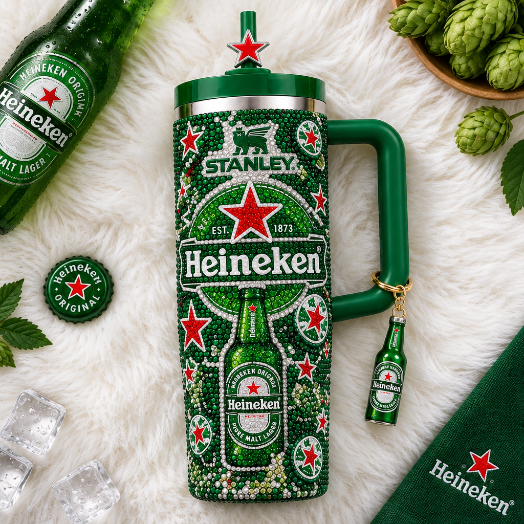 Heineken 40oz Tumbler With Handle TTNL