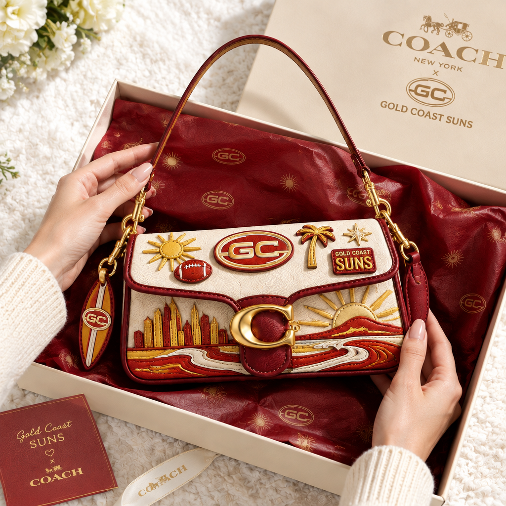 Gold Coast Suns Coach Shoulder Cross With Charm